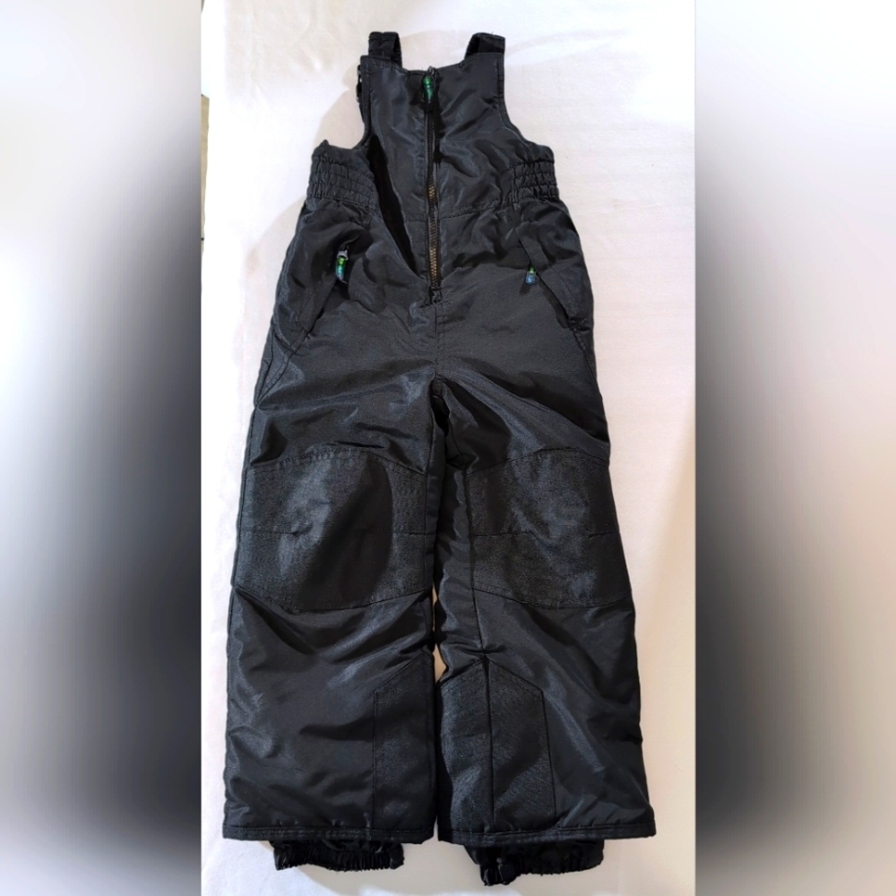 CHAMPION SNOWPANT SUIT SNOW SKI PANTS BIB Size XS 4/5 BOYS/GIRLS BLACK